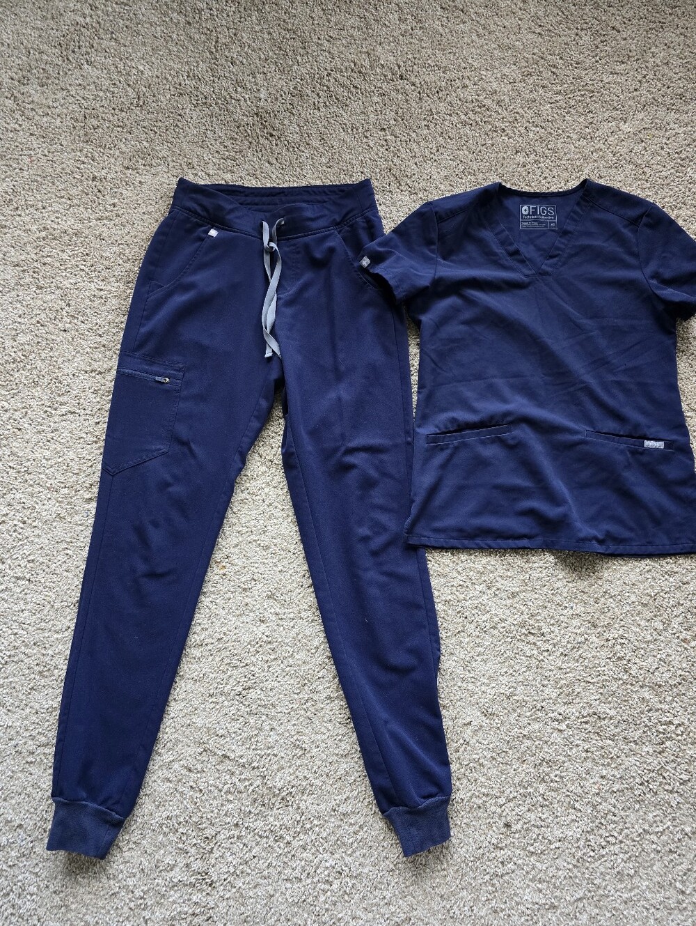 Figs Navy Casma 2 Pckest And Zamora Joggers Women’s Scrub Pants